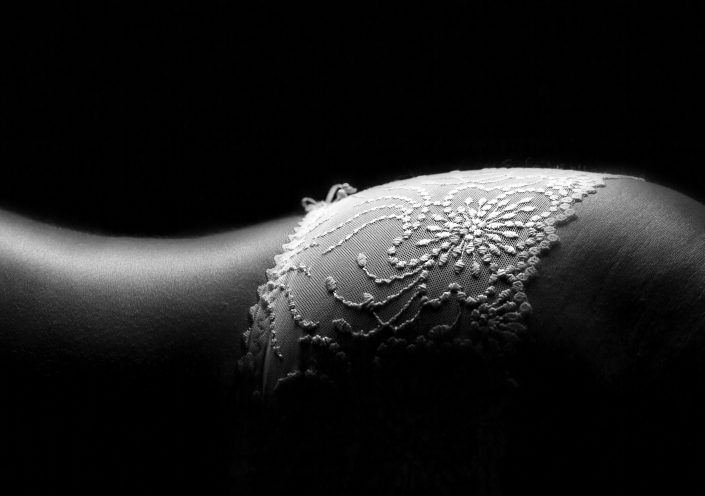 Bodyscape with white lace
